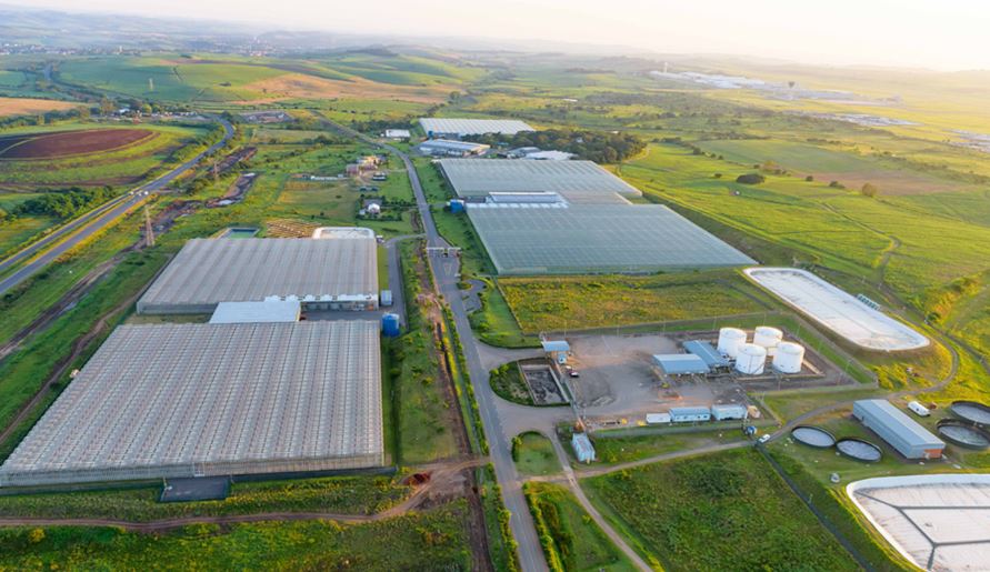 With Dube Cargo Terminal and Dube TradeZone on the far right