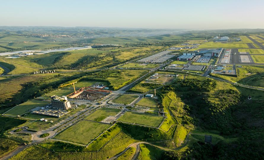 With Dube City in the foreground, and all other zones in the background